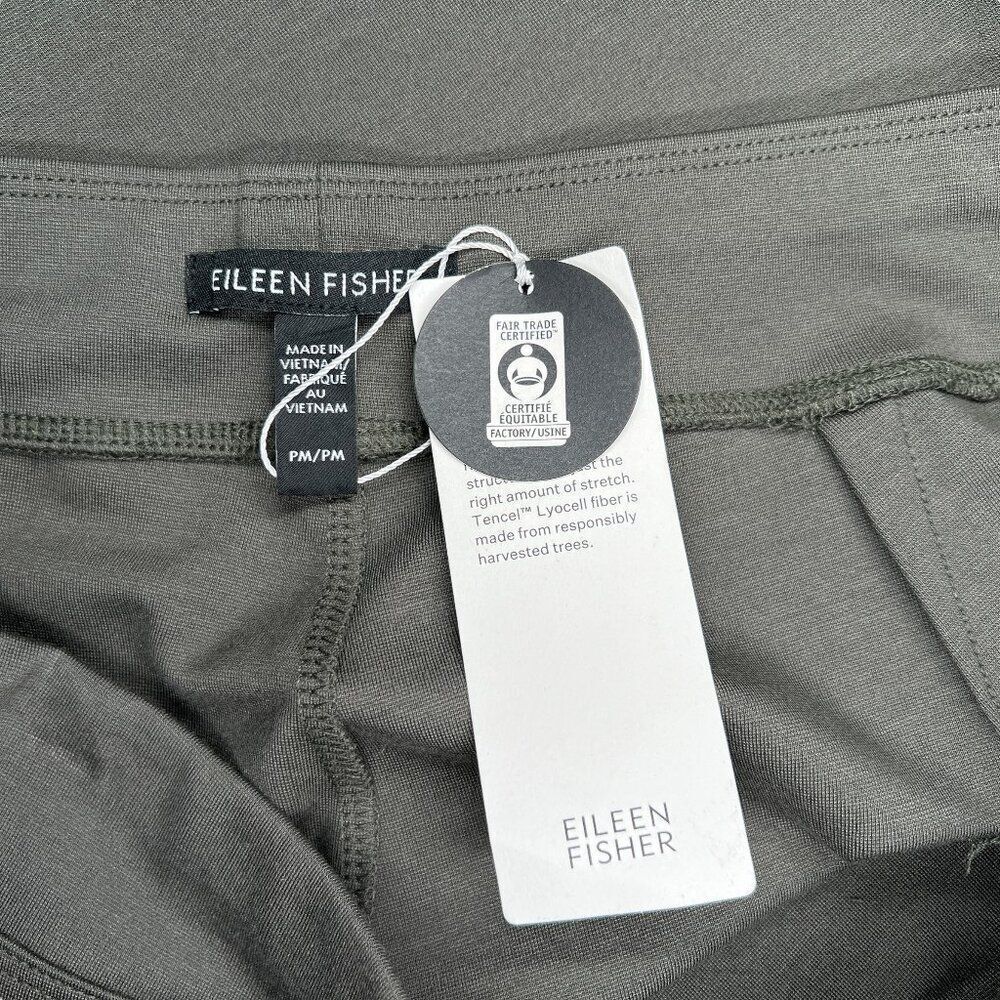 Eileen Fisher Women's Size Medium Slim Ankle Stretch Crepe Pants - Picture 9 of 13
